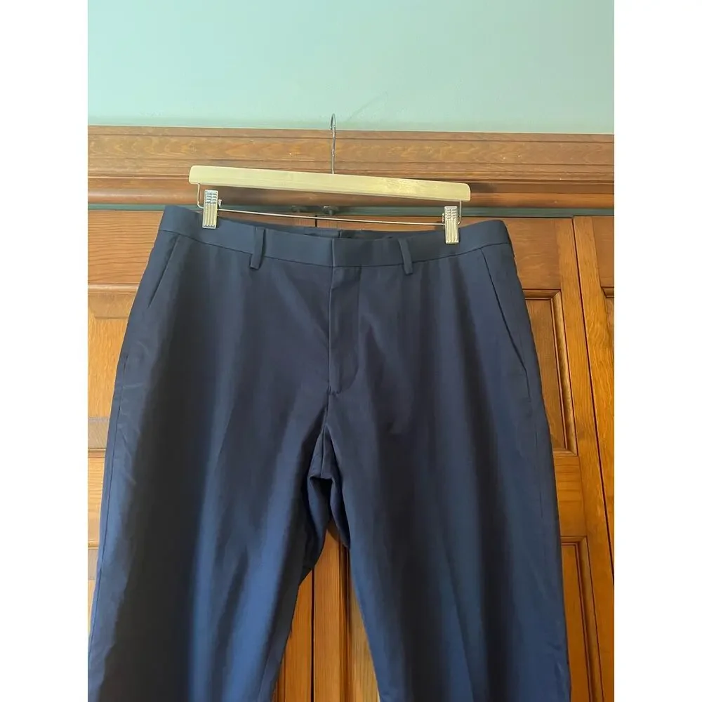 NWOT J. Crew Men's Ludlow Slim-Fit Suit Pant Italian Chino Navy Blue Size 34x30